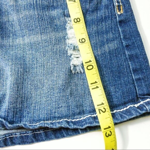 Amethyst Distressed Denim Miniskirt Sz 11 - Picture 12 of 12